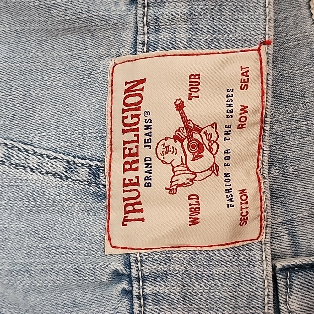 True Religion Denim Crop Jacket Stretch - Picture 10 of 13